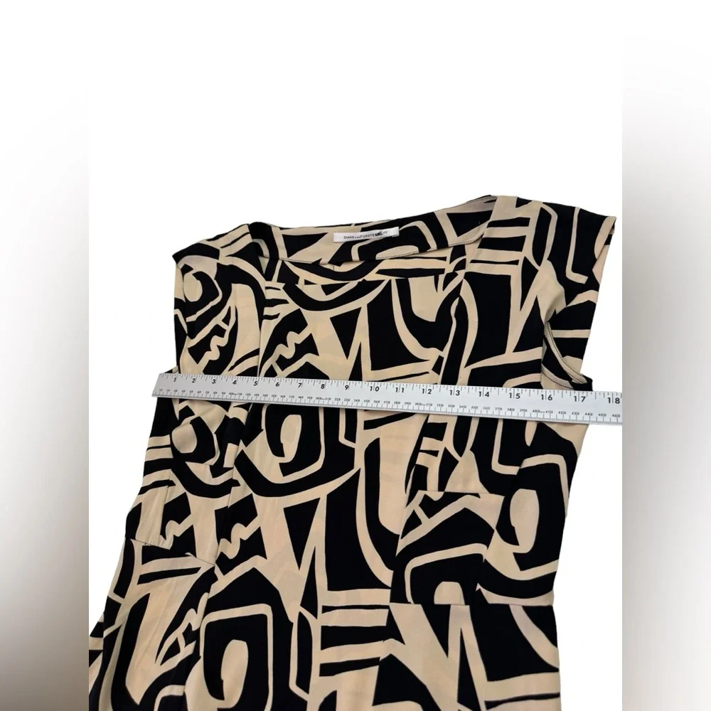 Diane von Furstenberg Samuella Dress ASO Kate Middleton, Silk Sheath, Size M DvF - Picture 7 of 15